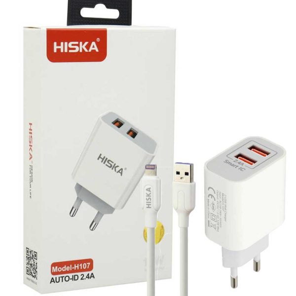 شارژر HISKA QC3 PD IPHONE H107